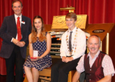 ATOS UK Young Theatre Organist of the Year Competition 2014 - Jamyma 2nd, Thomas Winner, with Michael and Richard - Fentham Hall